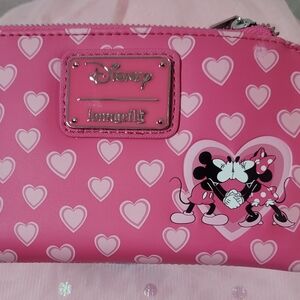 Disney Pink Heart Minnie Mouse Wallet